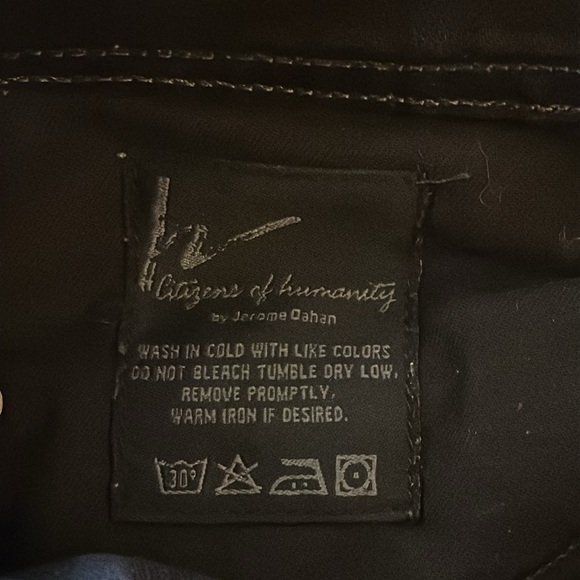 Citizens of Humanity sz 31 rise 9” inseam 30” Men's Black Jeans great pre owned - Picture 6 of 6